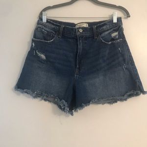 Abercrombie curve love high waist 4” short sz 12